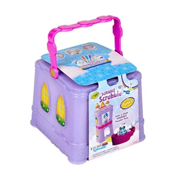 Crayola Scribble Scrubbie Peculiar Pets, Palace Playset with Yeti & Unicorn Toys, Kids Gifts for Girls & Boys, Ages 3, 4, 5, 9