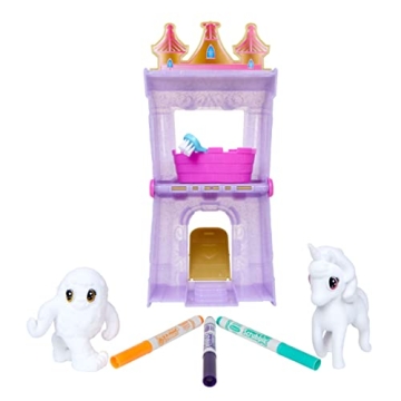 Crayola Scribble Scrubbie Peculiar Pets, Palace Playset with Yeti & Unicorn Toys, Kids Gifts for Girls & Boys, Ages 3, 4, 5, 9