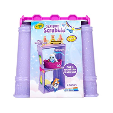 Crayola Scribble Scrubbie Peculiar Pets, Palace Playset with Yeti & Unicorn Toys, Kids Gifts for Girls & Boys, Ages 3, 4, 5, 9
