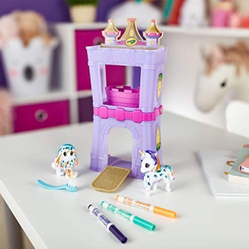 Crayola Scribble Scrubbie Peculiar Pets, Palace Playset with Yeti & Unicorn Toys, Kids Gifts for Girls & Boys, Ages 3, 4, 5, 9