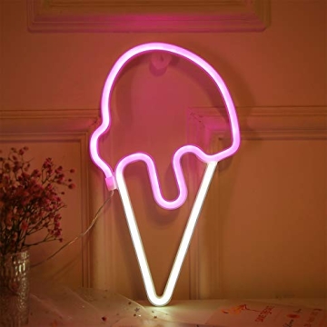 Charming YAOZHOU Ice Cream Neon Light for All Ages