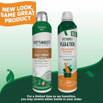 Vet's Best Flea and Tick Home Spray - Dog Flea and Tick Treatment for Home - Plant-Based Formula - Certified Natural Oils - 14 oz