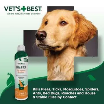 Vet's Best Flea and Tick Home Spray for Dogs - Natural Solution
