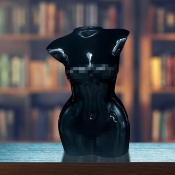 Handcrafted Tall Female Body Ceramic Vases Set for Home