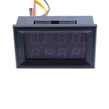 028 Inch Digital DC Voltmeter Ammeter with Red Blue LED Display