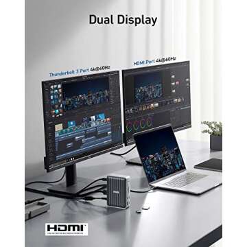 Anker 577 Docking Station - 13-in-1 Thunderbolt 3 Docking Solution