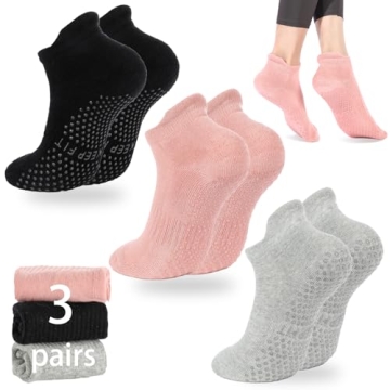 Loudashuaiqi Non-Slip Yoga and Pilates Socks for Women