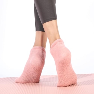 Loudashuaiqi Non-Slip Yoga and Pilates Socks for Women