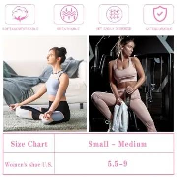 Loudashuaiqi Non-Slip Yoga and Pilates Socks for Women