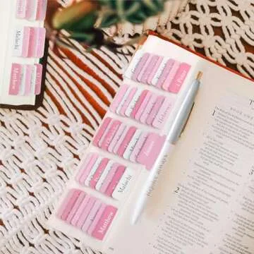 Bible Tabs for Women and Girls,Bible Study Journaling Supplies,Old and New Testament Bible Book Inde...