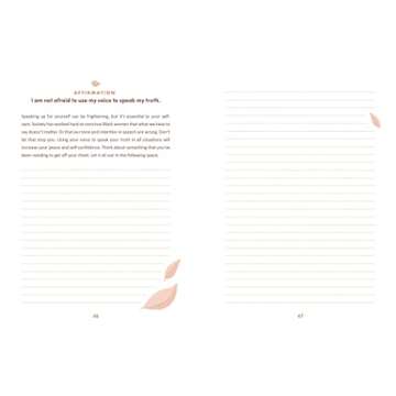 Affirmations for Black Women: A Journal: 100+ Positive Messages and Prompts to Affirm Your Self-Worth, Empower Your Spirit, & Attract Success (Self-Care for Black Women Series)