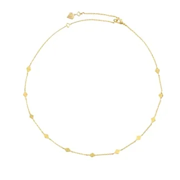 Wanderlust + Co Zyia Gold Choker Necklace 14K Gold Plated Jewelry for Elegant Style