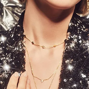 Wanderlust + Co Zyia Gold Choker Necklace 14K Gold Plated