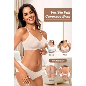 Vertvie Women's Seamless Bra Stylish Supportive Comfort