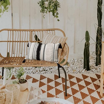 Blue Page Morocco Tufted Boho Pillow Cover - Decorative