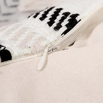 Blue Page Morocco Tufted Boho Pillow Cover - Decorative