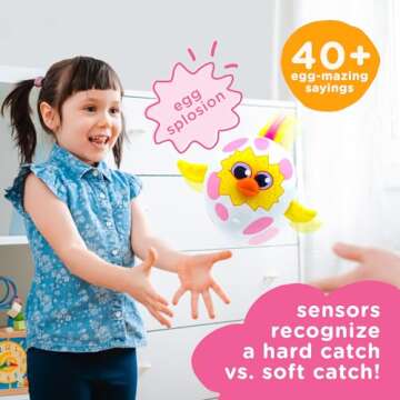 Move2Play, Egg Toss | Hilariously Wild and Fun | Kids Game | Family Friendly Christmas Gift for Ages...