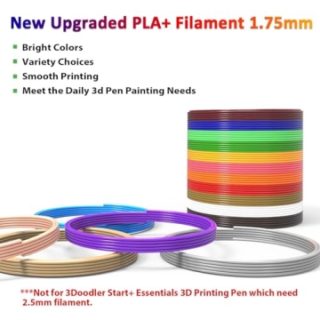 dikale 16-Color 3D Pen Filament Refills for Kids Fun