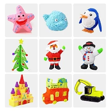 dikale 16-Color 3D Pen Filament Refills for Kids Fun