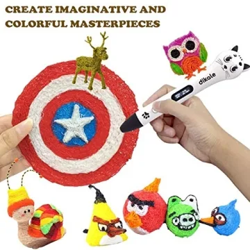 dikale 16-Color 3D Pen Filament Refills for Kids Fun