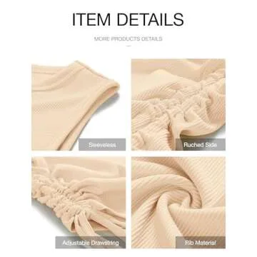 BTFBM Women Sleeveless Bodycon Dress - Casual Summer Style