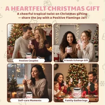 Positive Flamingo Jar with Affirmation Cards for Women