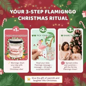 Positive Flamingo Jar with Affirmation Cards for Women