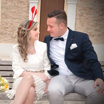 Zhanmai 4 Pcs Valentine's Day Heart Headband and Sunglasses Red Romantic Dress-up Accessories for Valentine's Day Wedding Engagement Anniversary New Year Birthday Party Supplies