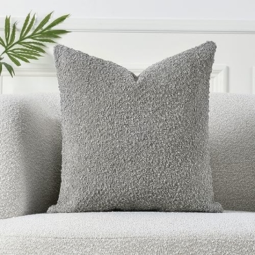 Sunkifover Textured Boucle Pillow Cover 18x18 Inch
