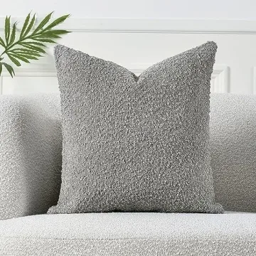 Sunkifover Textured Boucle Pillow Cover 18x18 Inch