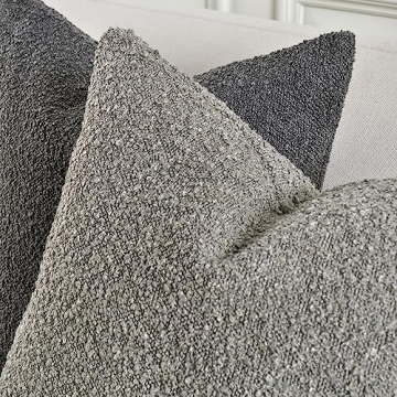 Sunkifover Textured Boucle Pillow Cover 18x18 Inch