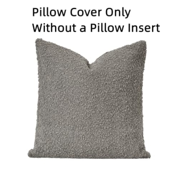 Sunkifover Textured Boucle Pillow Cover 18x18 Inch