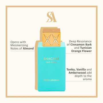 Swiss Arabian Shaghaf Oud Tonka - Vanilla Perfume with Warm Amber Fragrance - Earthy and Woody Allur...