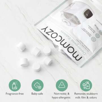 Momcozy Washing Block for KleanPal Pro - 120 Tablets