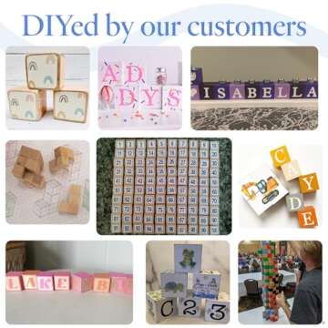 DIY Wooden Cubes 2-1/2-inch, Pack of 2 Large Wooden Blocks, Unfinished Wood Blocks for Crafts, STEM, Dice, and Building Blocks for Stacking, by Woodpeckers