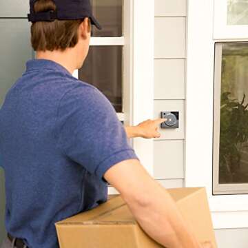 August Home Silver Doorbell Cam Pro with Smart Features and HD Video