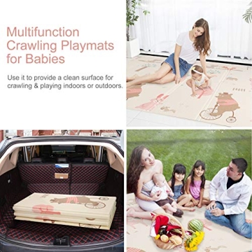 Extra Large Waterproof Play Mat for Babies