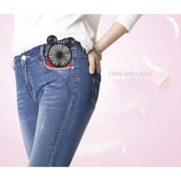 Kbinter Mickey Mouse Handheld Fan - Cute & Portable Design