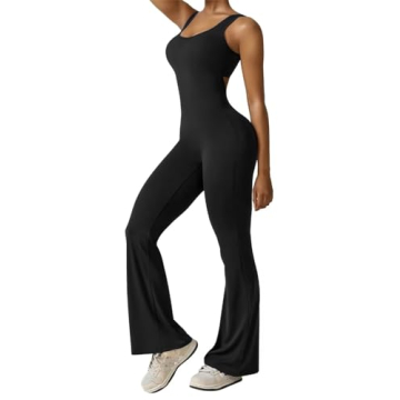 Vertvie Sleeveless Flare Jumpsuit for Style and Comfort