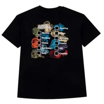 Around The World Shirt Women Magic Kingdom Tour Tshirt Funny Traveler Family Vacation Short Sleeve Top Black