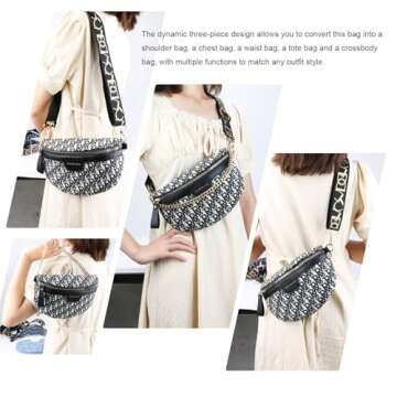 AudyKasse Crossbody Bags For Women, Unique portable small crossbody shoulder bag. (Black)