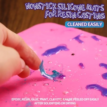 LEOBRO Silicone Craft Mats - Perfect for Resin & Baking