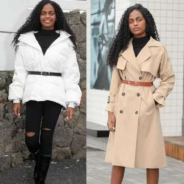 Stylish Earnda Women's Faux Leather Chic Belt for Ladies Jeans