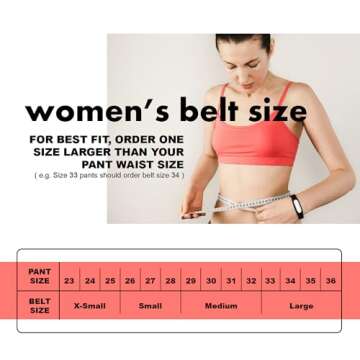 Stylish Earnda Women's Faux Leather Chic Belt for Ladies Jeans