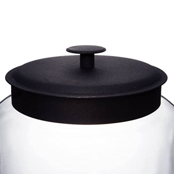 Anchor Hocking 96712 Mini Montana Jars with Black Metal Covers, 96 Ounce