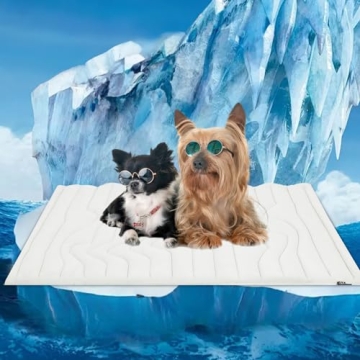 ZonLi Dog Cooling Mat, 36" x 23"Medium, Cooling Pad Reversible (Cool & Warm), Pet Cool Mats for Dog ...