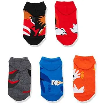 Sonic The Hedgehog Boys 5 Pack No Show Socks