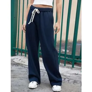 FACDIBY Women's Wide Leg High Waisted Sweatpants