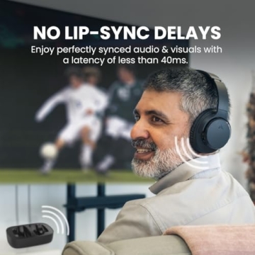 Avantree Ensemble Wireless TV Headphones for seniors