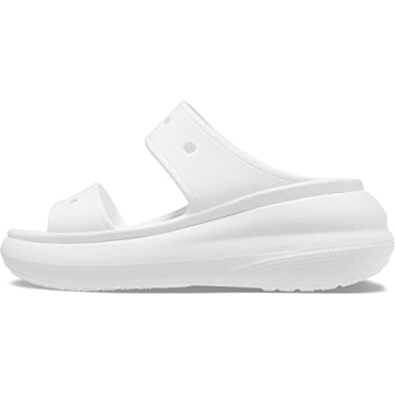 Crocs Unisex Crush Platform Sandals, White, Numeric_4 US Men